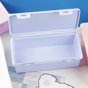 Boîte de rangement rectangulaire moderne YL Creative PP 10 kg, grande, couleur unie, faite à la main, avec couvercle rabattable, pour <span class=keywords><strong>papeterie</strong></span> et stylos, <span class=keywords><strong>organisateur</strong></span> de bureau - Product Image 2