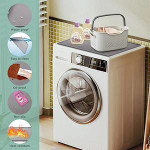 <b>Silicone</b> Protective <b>Mat</b> for Washer and Dryer Cover for the Top Laundry Room Accessories <b>Silicone</b> Table Nonskid HeatResistant <b>Mat</b> - Product Image 4