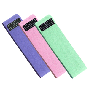 Trending Now Polyester Latex Thread Resistance Bands Set Breathable Non-slip <b>Fabric</b> Squat Yoga Exercise Bands - Product Image 3
