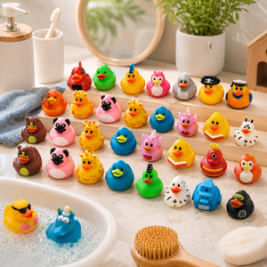 Patitos de Goma Surtidos al por Mayor, <span class=keywords><strong>Patito</strong></span> Amarillo, <span class=keywords><strong>Patito</strong></span> Jeep, Juguete Flotante para Baño, Decoración para <span class=keywords><strong>Piscina</strong></span>, Recuerdo de Fiesta, Set de Regalo - Product Image 1