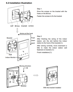Unidad de <span class=keywords><strong>Videoportero</strong></span> GVS de <span class=keywords><strong>2</strong></span> Cables con Monitor Digital de 4.3 Pulgadas, Sistema de Intercomunicación con Video para Seguridad del Hogar - Product Image 4