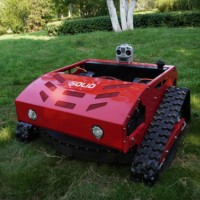Robot tondeuse à gazon automatique de qualité professionnelle pour grandes exploitations agricoles, télécommandé, tout-terrain avec châssis en aluminium