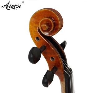 Sinomusik Luthier fait à la main violon professionnel rouge brun peint à l'huile <span class=keywords><strong>italien</strong></span> artisanat compétence belle flamme érable et épicéa sculpté - Product Image 2