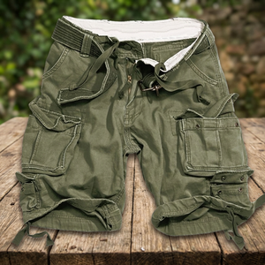 CARGO <b>SHORT</b> - <b>COMBAT</b> DIVISION <b>MENS</b> CARGO <b>SHORTS</b> KNEE LENGTH + BELT OLIVE OD - Product Image 3