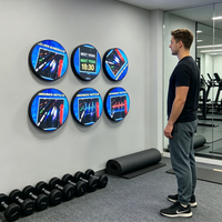 Écran LED circulaire personnalisé P2.5, mur vidéo couleur, panneau LED rond double face, écran numérique publicitaire pour la vente au détail