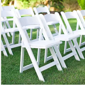 <span class=keywords><strong>Chaise</strong></span> d'hôtel polyvalente empilable en plastique, <span class=keywords><strong>blanche</strong></span> et moderne, pliable et polyvalente, peu encombrante, pour événements et rassemblements - Product Image 5