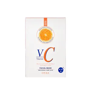 Mascarilla Facial orgánica para el cuidado de la piel, hidratante, reafirmante, vitamina C, suave e iluminada, ácido hialurónico