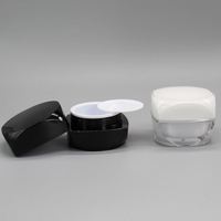 Pots et couvercles de crème cosmétique en plastique acrylique, personnalisés et uniques, 15g, 30g, 50g
