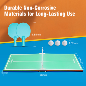 Mesa de Ping Pong Flotante Resistente WOOWAVE, Mesa de Juego Plegable y Portátil <span class=keywords><strong>para</strong></span> Playa y Piscina - Product Image 2