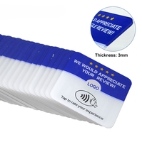 Carte RFID NFC programmable, imperméable, réutilisable, en acrylique, avec impression de logo personnalisé pour les magasins de détail