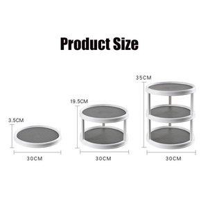 Organizzatore di spezie da cucina rotante rotondo a 3 livelli <span class=keywords><strong>Lazy</strong></span> <span class=keywords><strong>Susan</strong></span> giradischi Storage Rack - Product Image 6