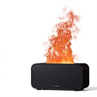 Difusor de Aroma con Simulación de Llama y Temporizador, Difusor de Fragancia para el Hogar con Alimentación USB, Pequeño Electrodoméstico de Escritorio, Colorido