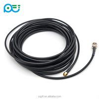 Câble de raccordement coaxial RF RG58 BNC mâle à angle droit vers BNC femelle 50 Ohm, câble d'extension BNC pour radio, oscilloscope et test