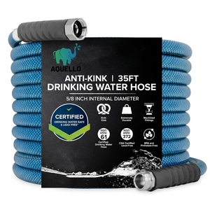 <span class=keywords><strong>Tuyau</strong></span> d'<span class=keywords><strong>eau</strong></span> <span class=keywords><strong>potable</strong></span> en PVC de 35 pieds - Durable et résistant à l'usure, conception anti-pliages, diamètre intérieur de 5/8 pouces, anti-ultraviolet et anti-vieillissement - Product Image 1