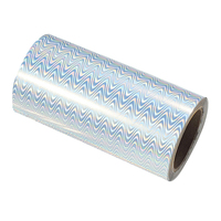 Papier autocollant en vinyle PVC holographique brillant en gros, rouleau Slti imprimable pour imprimante laser et jet d'encre