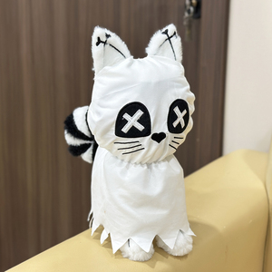 Peluche Gatto Scheletro di Halloween 25cm, Giocattolo di Peluche Cartoon, Divertente Compagno, Bambole Anime e Videogiochi, Regalo per Bambini - Product Image 3