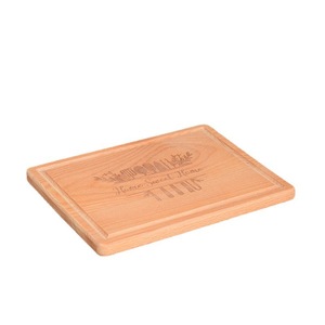Planche à découper en bois Hengyao Crafts 25x20x1.5cm, gravée personnalisée « Home Sweet Home » pour la cuisine - Product Image 1