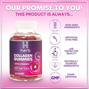 Gomitas de Colágeno de Marca Privada OEM/ODM, Producto de Belleza Multivitamínico para la Salud del Cabello, la Piel y las Uñas, Apoyo Antiarrugas para Adultos - Product Image 4