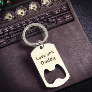 Porte-clés décapsuleur de luxe QX Brandexpand en acier inoxydable mat avec logo personnalisé et impression UV, forme irrégulière, promotionnel - Product Image 3