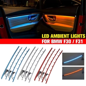 BMW 3 Serisi için F30 F31 Araba Kapısı Led 2 Renk Turuncu ve Mavi İç Ortam Aydınlatma Kaplama Lambaları - Product Image 5