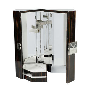 Boîte cadeau de luxe en bois massif à double porte pour vin, intérieur miroir haute brillance, emballage pour bouteille unique de <span class=keywords><strong>whisky</strong></span>, logo personnalisé - Product Image 2