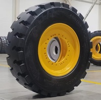 Nouvelle roue à roulement à billes anti-crevaison 400/80-25 en polyuréthane plein, capacité de charge lourde 530 kg, pour chariot de protection minier