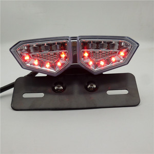 Feu arrière LED pour vélo électrique avec support intégré, fonction frein, feux de circulation et clignotants, accessoires pour moto - Product Image 3