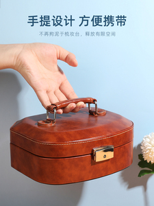 Travel Jewelry Case Leather Jewelry <b>Box</b> Holder Storage Packaging Jewelry <b>Box</b> for Rings <b>Earring</b> for Women - Product Image 4