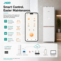 Pompe à chaleur R290 double source air-eau intelligente pour chauffage, refroidissement, ECS et ventilation, monobloc, vente en gros usine, OEM ODM