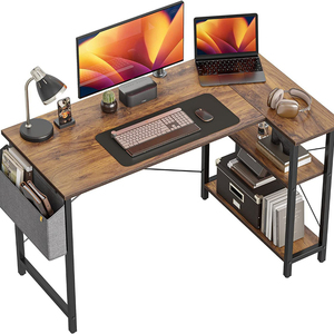 Scrivania Angolare a L Vintage all'Ingrosso per Appartamenti, Alloggi, Uffici Commerciali, con Ampio Spazio di Archiviazione, Tavolo per Gaming e Laptop - Product Image 5