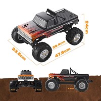 Voiture télécommandée FMS 1:10 Ford F100 RS noire et jaune, modèle de drift tout-terrain sans balais, jouet RC