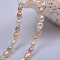Accessoires de fabrication de bijoux de mode Diy en gros 8mm perles d'eau douce naturelles irrégulières perles baroques en vrac
