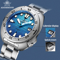 Montre de plongée mécanique personnalisée OEM avec cadran logo, mouvement NH35, marquage de marque personnalisable, support d'achat d'échantillons séparés
