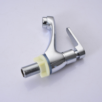 Robinet de lavabo en alliage de zinc pour commande en gros, eau froide, haute qualité, finition électrolytique