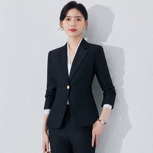 Women's Suit Set Polyester Full Sleeve Spring Office Lady Anti-Wrinkle Formal <b>Work</b> Wear - Product Image 4