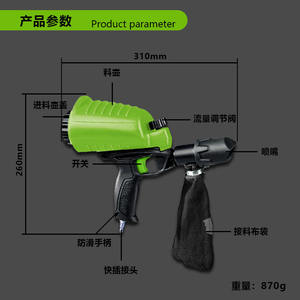 Pistolet de sablage pneumatique miniature portable à vente chaude, accessoire d'outil électrique portatif pour le commerce électronique transfrontalier - Product Image 4