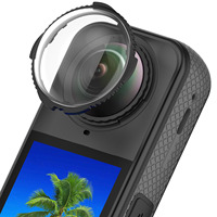 Insta360X5 Filtre de film trempé de protection Dureté 9H Verre optique X4 Lentille Shell Shadow Stone Meilleure protection du téléphone portable