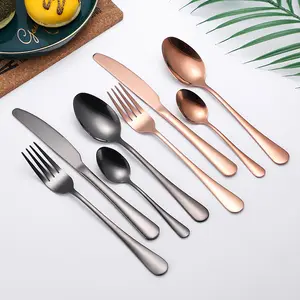 餐饮餐具不锈钢银器礼品套装4件套叉刀勺子厨房餐具