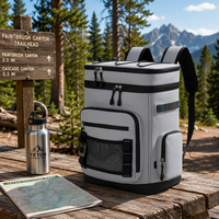 Sac à dos isotherme portable 30L anti-fuite pour camping, plage, pêche, pique-nique, utilisation extérieure, idéal pour les aliments et les canettes