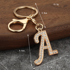 Grenzüberschreitender Bestseller: Neuer Metall-Schlüsselanhänger mit 26 Englischen Buchstaben, Taschenanhänger, Schlüsselring, Geschenk - Product Image 2