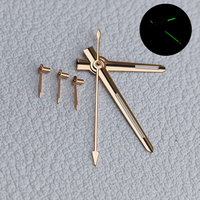 Aiguilles de montre lumineuses vertes multifonctions à 6 aiguilles, pièces de rechange pour mouvement à quartz VK63 modifié