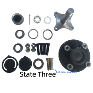 Pièces de remorque de type américain à grand <span class=keywords><strong>prix</strong></span>, essieu de remorque à 4 trous pour moyeu de roue de remorque de 2000 Lbs - Product Image 6