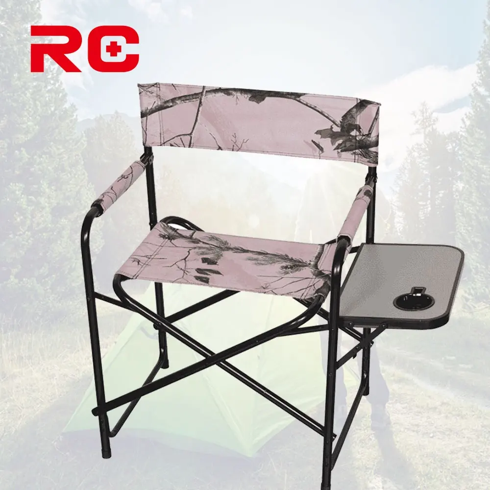 Multi Colours And Patterns Covers Aluminum Frame Portable Folding Director's Chair