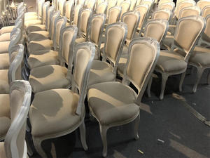 Chaise de salle à manger en rotin tissé en bois, vente en gros, café-restaurant contemporain nordique - Product Image 5