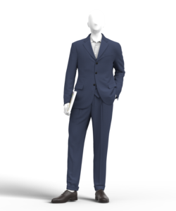<span class=keywords><strong>Traje</strong></span> Clásico <span class=keywords><strong>Azul</strong></span> <span class=keywords><strong>Marino</strong></span> para <span class=keywords><strong>Hombre</strong></span>, Mezcla de Poliéster y Viscosa, Blazer de 3 Botones y Pantalones a Medida - Product Image 1