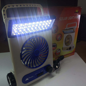 Multifunctional outdoor <b>solar</b> light strip <b>fan</b> flashlight portable 30 LED rechargeable desk lamp <b>solar</b> <b>fan</b> - Product Image 3