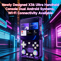 Console de jeu portable rétro Huyo R36 R36s X36 Ultra Wi-Fi, lecteur vidéo open source, plus de 20000 jeux, batterie 3500 mAh