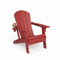 Chaise Adirondack en HDPE, chaise pliante d'extérieur durable, plusieurs couleurs disponibles pour pelouse, patio, foyer