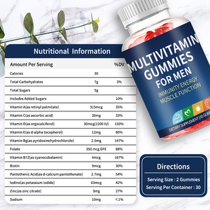Gomitas Multivitamínicas Diarias de Alta Potencia con <span class=keywords><strong>Vitamina</strong></span> <span class=keywords><strong>D</strong></span> y B12, Apoya <span class=keywords><strong>el</strong></span> Sistema Inmunológico, <span class=keywords><strong>el</strong></span> Metabolismo Energético y <span class=keywords><strong>la</strong></span> Salud Muscular, Se Acepta OEM al por Mayor - Product Image 4