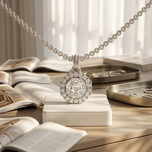 Collier pendentif élégant en or plaqué avec diamant de laboratoire brillant de taille marquise, bijou de luxe tendance, cadeau idéal pour elle - Product Image 2